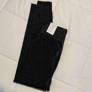 NEW Victoria's Secret Black Sparkle Leggings